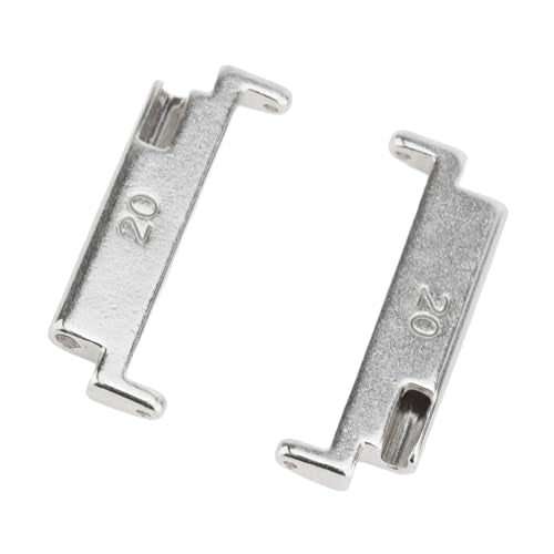 Metal Watch Band Adapter 20 tot 22mm Horlogeband Connector, eenvoudige schakelaar Spring Bars voor 20mm vervangen door 22mm Horlogeband 3