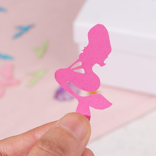 100 st. Meisjes verjaardag Partij Tafel Confetti Mermaid Party Sprinkle Decoratie Glitter Tafel Sprinkle voor meisjes verjaardag feest of baby douche 3