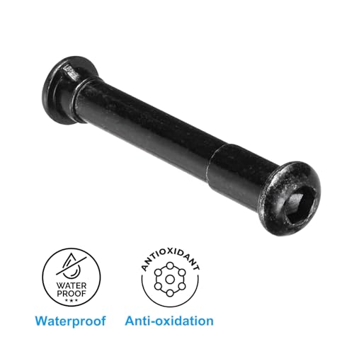 Fixed Bolt Screw, Collapsible Shaft Lock Screw Folding Place Fixed Bolt Replacement Parts Compatibel voor M365PRO Elektrische scooters, zwart 3