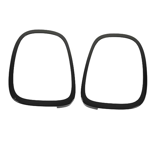 Staartlichtring, 2 stuks links en rechts achterlichtring trim 63217351432 ABS Staartlicht surround trim voor F55 F56 F57(zwart)