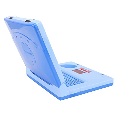 Kinderen leren laptop, 19 X 15,7 X 3,8 cm, educatief LED Muziek Elektronische Cognitieve Ontwikkeling Simulatie Computer Speelgoed (Blue-Non-Retractable Mouse) 4