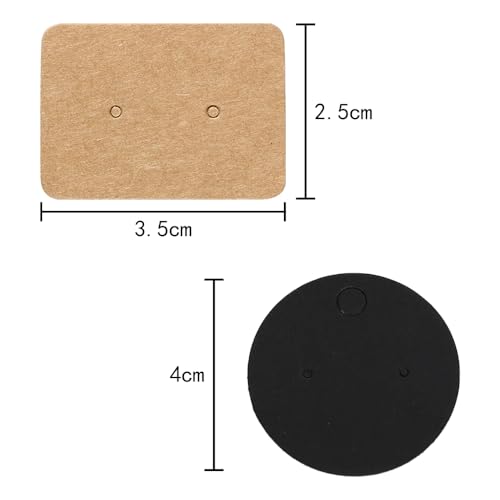 300 Stukjes oorbellen Display Card Set - 3 kleuren sieraden kaarten, verpakking houder voor oorbellen & ketting - Sieraden maken opslag