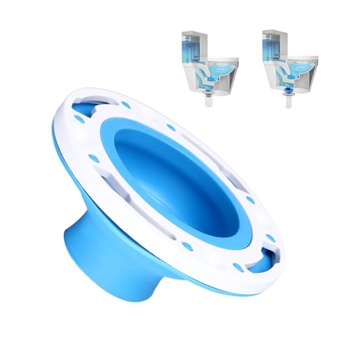 Toilet Flange Reparatie Kit, Siliconen ABS Eenvoudige installatie Toilet Flange Vervanging Kit voor 4in 5in Pijp