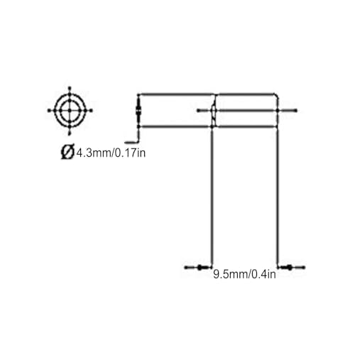2 Stuks Fiber Optic Lens, Lange Focal Lengte Fiber Optic Sensor Lens voor Keyence FU 77TZ 77V 77G 7F 78 77TG, brede toepassing in de automobielindustrie, LCD, Verpakking