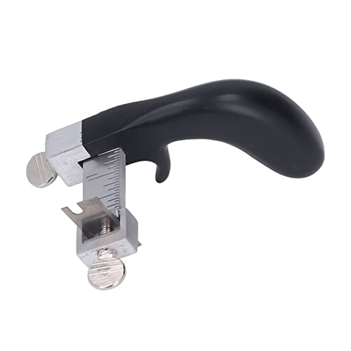 Lederen riemsnijder met verstelbaar blad en handvat, aluminium en staal lederen Lace snijgereedschap voor 4 inch brede riemen, ambachten DIY projecten, huishoudelijke lederen Strips 4