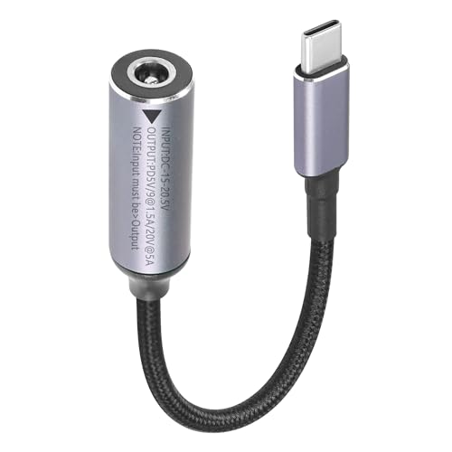 Power Cable DC 5525 Female Input DC 5525 naar USB Type C Man Power Extension Kabel met PD Automatische ID-chip voor mobiele telefoons, tabletten