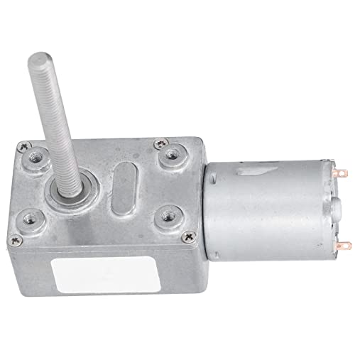 Versnellingsmotor, M6 zelfremmende wormmotor, snelheidsreductiemotor met 50Mm schacht JGY-370, tandwielmotor, versnellingsbakmotor (DC12V 10RPM) 4