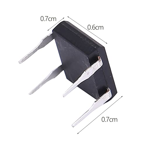 10st DB107 Diode Rectifier Bridge, 1A, 1000V, 4-Pole, Rectifier Bridge for Industrial Electronic Circuits, diode Bridge (Pack of 10)