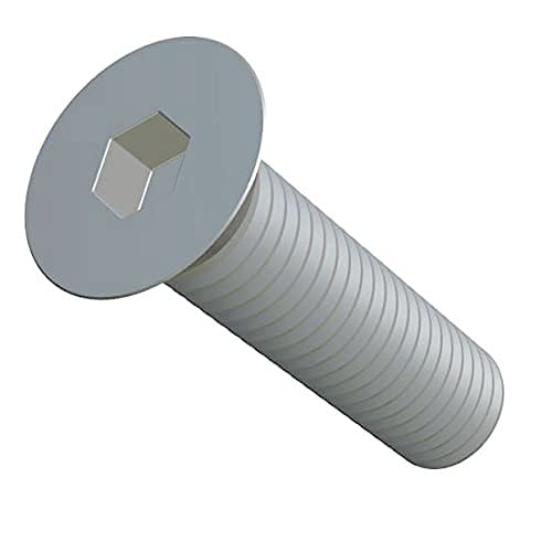 M12X60-8.8 Hex Socket Bolt, Countersunk Machine Schroef, Flat Head Mount, 12mm Zink Plat staal Schroeven geschikt voor metaal, Bouw, Installatie, DIY (5st)