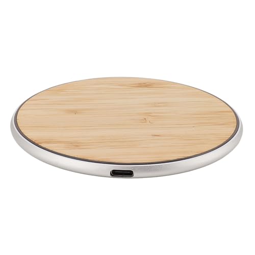 R15W Wirel Ronde Wirel opladen voorbij Wirel Laden voorbij Wirel, 15W W Wirel Ronde Bamboe Mobiele telefoondraad voor Pho