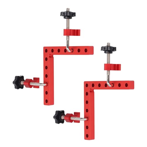 Hoek Klem, 90 graden Positionering Vierkante Klem Aluminium Legering Houtbewerking Bevestiging Klem 2 Sets met Rechter Hoek voor Doos Lades, Hoek Klemmen 5