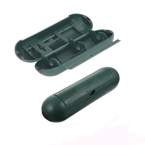 Veilige doos voor uitbreiding Cord, Bescherming Capsule voor Kabel Indoor Gebruik, Beschermende Hoes voor Outdoor Extension Cord, Bescherm Buiten Uitlaat Afdichting Weerbestendig(Groen)