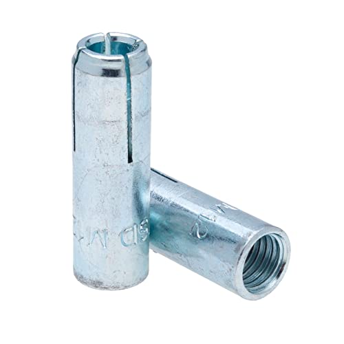 M 16 Impact Holders, Serred Steel Expansion Anker met interne draad, 16mm x 65mm Bolt Sleeve Plug, Machine Bolt Wedge Anker voor beton, steen, bakstenen muur (10 stuks)
