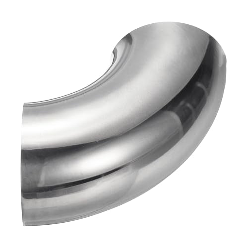4 st Roestvrij stalen buis Arcs, 90 degree Arc, 48mm OD staal, Uitlaatbuis Connector Roestvrij staal Arc, 304 roestvrij staal, Uitlaatbuis buis, Trappen, Auto, HVAC 4