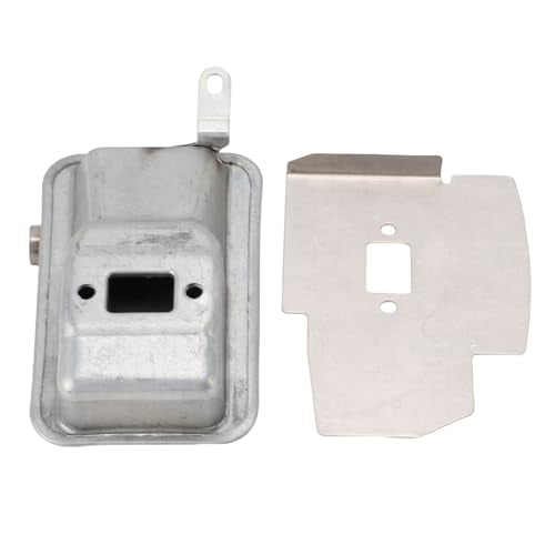 Trimmer Uitlaatdemper Stalen Uitlaatdemper met Schilddeflector voor 143RII G35L G45 Trimmers Duurzame Slijtvaste Prestaties