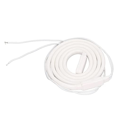 Verwarmingskabel voor leidingen, verwarmingsleiding, waterleiding, 1 m, siliconenrubber, elektrisch, waterdicht, vorstbescherming, AC 220 V, 40 W, Standaard 5