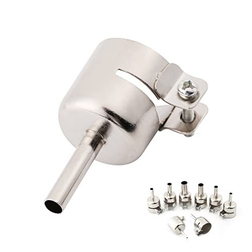 8Pcs/Set Heat Gun Nozzles Kits, Roestvrij stalen nozzles Tips, Lassen Nozzles, voor Hot Air Soldering Station Reparatie (3/4/5/6/7/8/10/12mm) 3