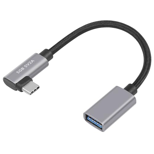USB C naar USB 3.0 Adapter, Type C Man naar USB Bus OTG Adapter Kabel USB C naar USB Een Adapter Charger (USB C Elbow)