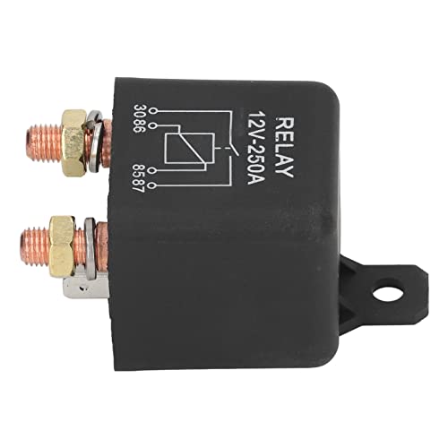 Auto Starter Relais, messing Coil, High Start Power, Starter Switch 250 A, 12 V, Relais 4, 4 Pool, normaal gesproken open, roestvrij staal 3