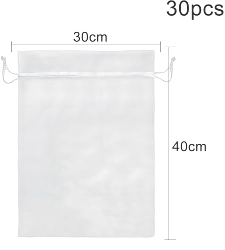 30 x 30 cm Organza Tassen voor het vullen van sieraden Tassen Trouwtassen Cadeautassen 30 x 40 cm Verpakking van 30