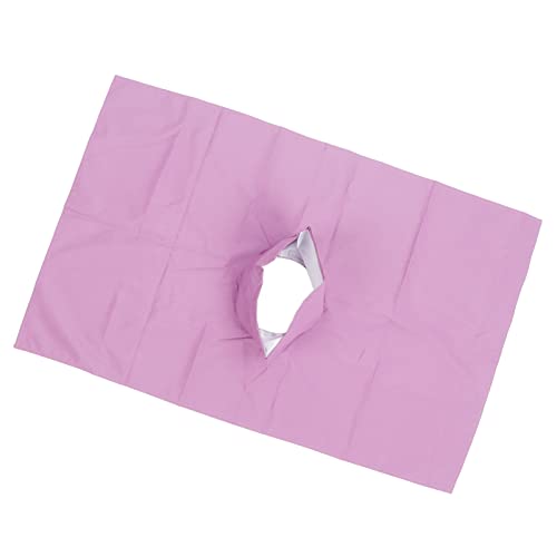 Massage Tafelblad met gezichtsgat voor Universal Beauty Bed Couch Cover ademend zacht voor Spa Beauty en gezicht Parlor(Paars) 3