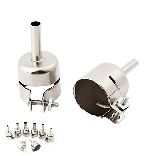 8Pcs/Set Heat Gun Nozzles Kits, Roestvrij stalen nozzles Tips, Lassen Nozzles, voor Hot Air Soldering Station Reparatie (3/4/5/6/7/8/10/12mm) 4