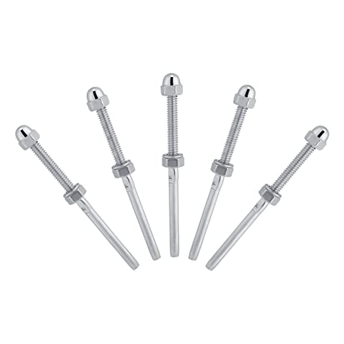 Threaded Stud 10 Pack Roestvrij stalen spanningseinden voor 1/8" Kabelbalksysteem