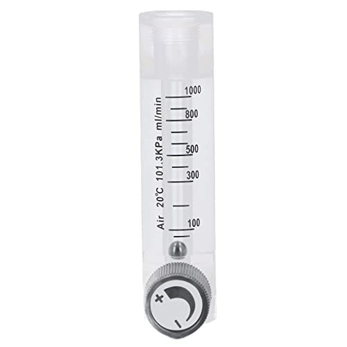 Gasstroommetertester luchtverstelbare paneelmeting regelstroommeter 100-1000ml/min voor zuurstofluchtgasconector 3