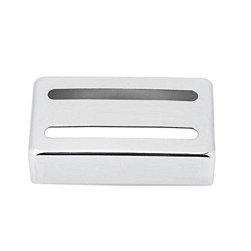 Guitar Pickup Cover, Twee Slot Metal Case Messing Humbucker voor elektrische gitaren (Zilver), zoals weergegeven in beeld, Classic, Zoals weergegeven in de foto, klassieke