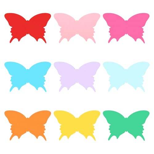 Bulletin Cutouts Paper, 180 stuks Leuke vlinder vorm Bulletin Board Paper Cutouts Decoraties met Zelfklevende Dots voor klaslokaal DIY Crafts Projecten Party Supplies