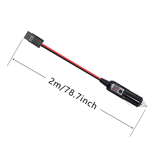 Sigarettenaansteker naar XT60 Kabel, 2 Metres, Sigarettenaansteker Kabel Man naar XT60, voor Auto Inverter, Tyre Pump, Luchtpomp 4