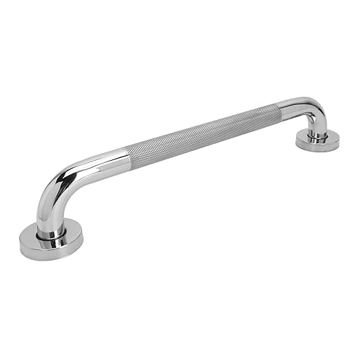 Douchegripper, Roestvrij stalen badkamer handvat, douche handvat, badhandvat, veiligheidsbeugel voor douchestoel, Grab Rods senior, Ouderen, Handicap (Zilver) 5