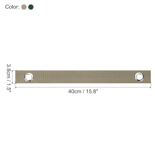 16 Inch Stake Boom Ties 8 Pack Boom Ondersteuning Berichten Boom Straightening Ties met Grommets voor nieuw geplant, recht, groen, bruin