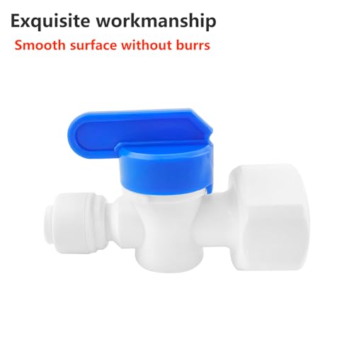 1 Piece 1/2" Vrouw tot 1/4" Inline Faucet/Shut-Off Valve, Plug Connection Adapter Past voor koelslang, Waterbuis 5