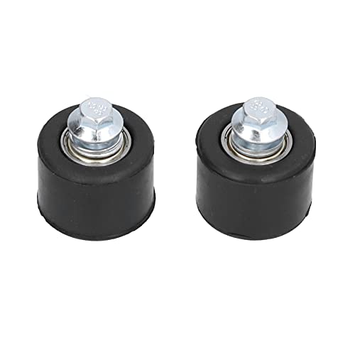 Ketting Roller Guide, Black Rubber + Roestvrij stalen ketting roller schuifstuk 2Scs 8mm Ketting Roller Spanning Wheel Guide Pit Dirt Geschikt voor Yamaha YFZ 350 Banshee 1987-2006 3