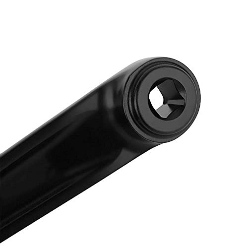 Fiets Crank Arm Linkerhand Crank Arm Single Speed Crankset Fiets Crank Arm voor Mountain Bike(Zwart vierkant gat) 5