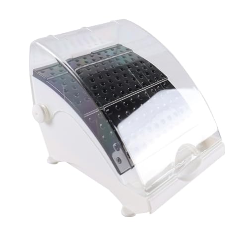 Tandheelkundige boorhouder met tray, het reinigen van Container, Ronde Diamond Oral Care Gereedschap voor Naaldinstrumenten, Boor Bits, Zwart