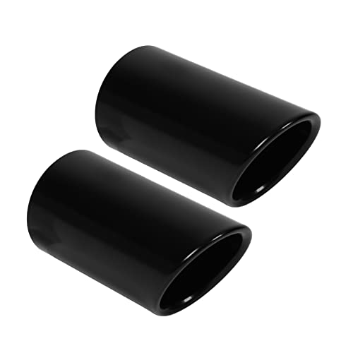Uitlaattip, roestvrij stalen uitlaattip voor A4 B8 Q5,Gloss Black Uitlaattip Uitlaattip Uitlaatmoffel Tail Throat Uitlaatsysteem,Exhaust Pipe