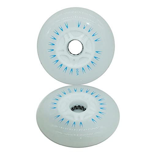 4 stuks inline rolschaatswielen met LED, duurzame lichtgevende heldere wielen voor schuifwerk, 70mm, blauw 3