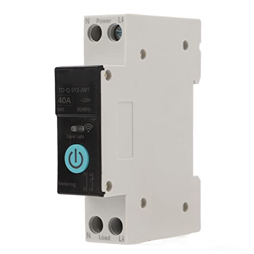 Din Rail Circuit Breaker Smart Wifi Switch Mobiele telefoon afstandsbediening 3 Timing modi voor huishoudelijke apparaten Din Rail Circuit Breaker (40A)