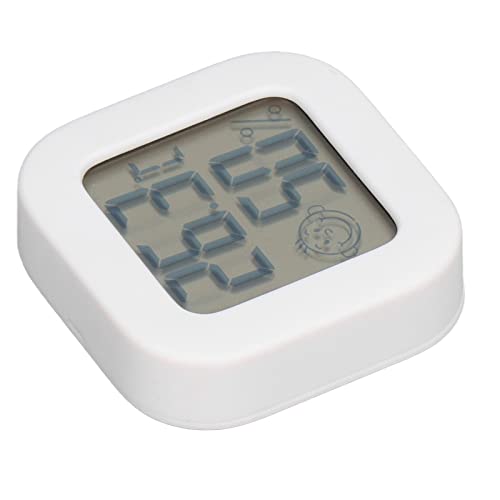 Digitale thermometer, hygrometer met LCD-display, temperatuurbereik -10~70°C, fout ±1°C, vochtbereik 10~99% RH, fout ±5% RH, CR2032 batterij inbegrepen, band