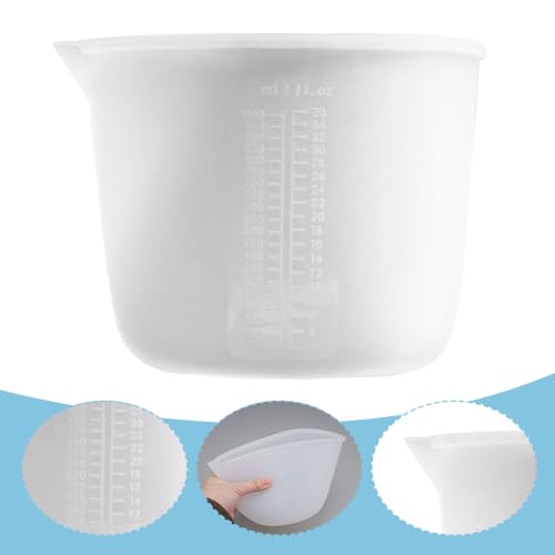 Siliconen meetbekers, 1000ml Grote Siliconen meetbeker Epoxyhars, Meetbekers met meting voor handwerk, Siliconen meetbeker, Epoxy Resin keuken mallen voor keuken DIY Ambacht 4