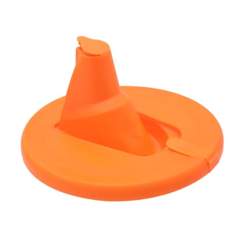 2 stuks verf kan uitwerpselen met lucht gat Diameter opvouwbare stofdichte en lekvrije kan deksel met uitwerpsel voor verf vormende gereedschappen rood oranje 3