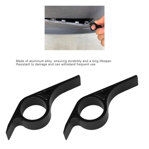 2 stuks aluminium trekhaak Cover Crowbar Set Vervanging voor Y 2021 tot 2023 met duurzame bouw, Gemakkelijk Removal Tool voor effectieve werking 3