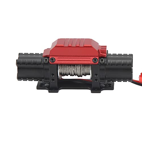 RC Car Puller Maximale Pull Gorce / 10KG / 22.0lb, Aluminium Legering RC Auto Dubbele Motorfiets Winch Auto Accessoires voor RC Cars Speelgoed en spellen (zwart) 5