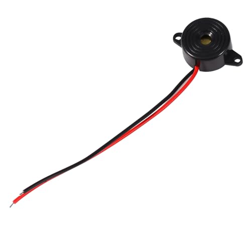 3 tot 24V Piezoelectronic Buzzer Black 23x12mm 100mm Kabellengte Multivibrator Impedantie Matcher voor computers, printers, alarmen