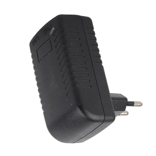 48V 0.5a Compacte wandpoe-injector voor IP-telefoon/cameravoeding Korte berekening Circuit voor draadloze toegangspunten, draagbare grootte, draagbare grootte (EU-plug) 3
