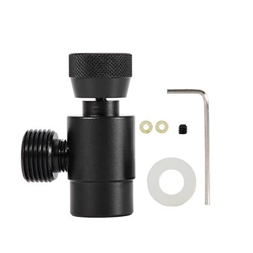 CO2 Vultankcilinder Refill Adapter Connector Kit voor SodaStream(#black)