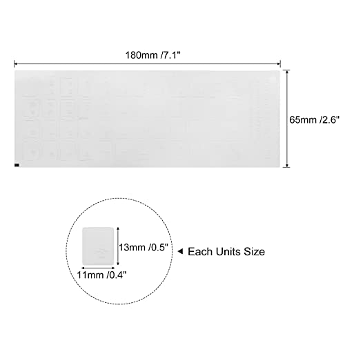 3Pcs Korean Keyboard Stickers PC Keyboard Stickers Transparante achtergrond met witte letters voor Computer Laptop Notebook Bureaublad