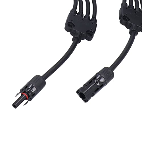 Solar Connectors, Solar Panel Connector 4 Branch Y Type Parallel Connector Solar Panel Uitbreiding Kabel PV Wire Adapter voor Solar Panel 5